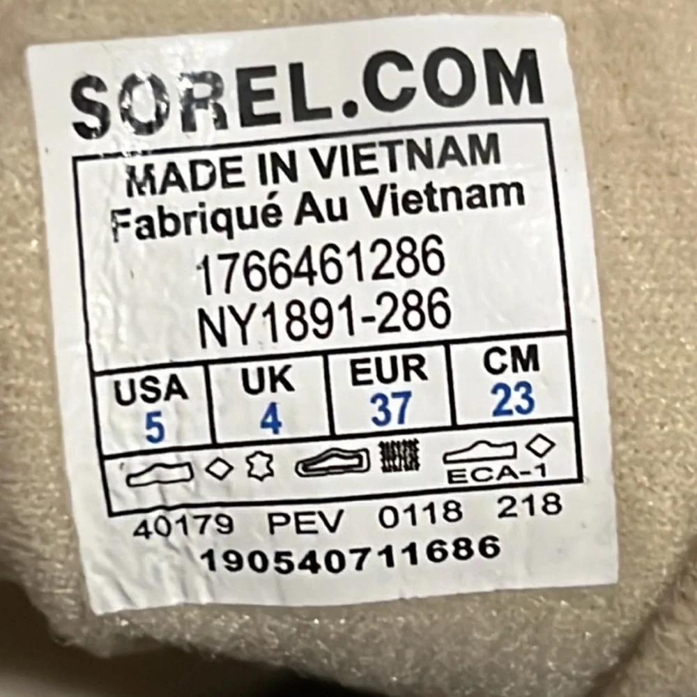 Sorel authentic signature